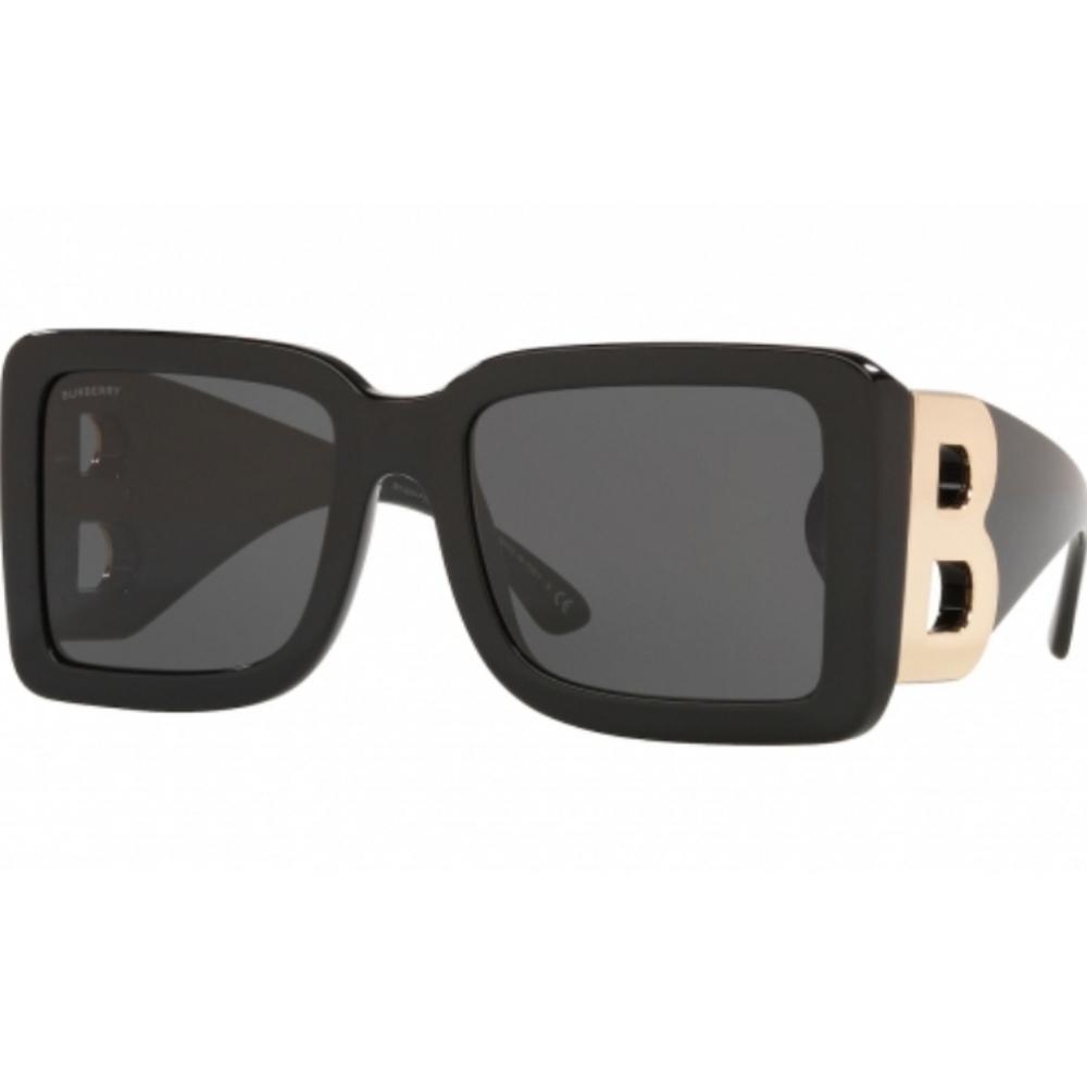 BURBERRY BE4312 FRITH 390787 BLACK-GREY LENS WOMEN'S SUNGLASSES 55MM AUTHENTIC